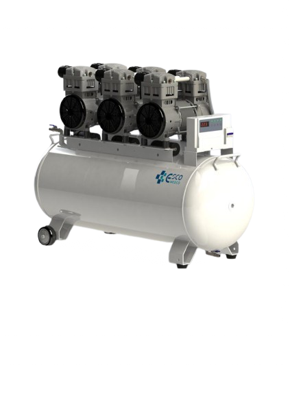 Compresor dentar fără ulei ES-CP-A303 – 130L, 3 Motoare Industriale