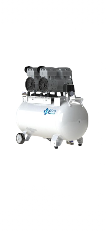 Compresor dentar fără ulei ES-CP-A202 – 60L, 2 Motoare