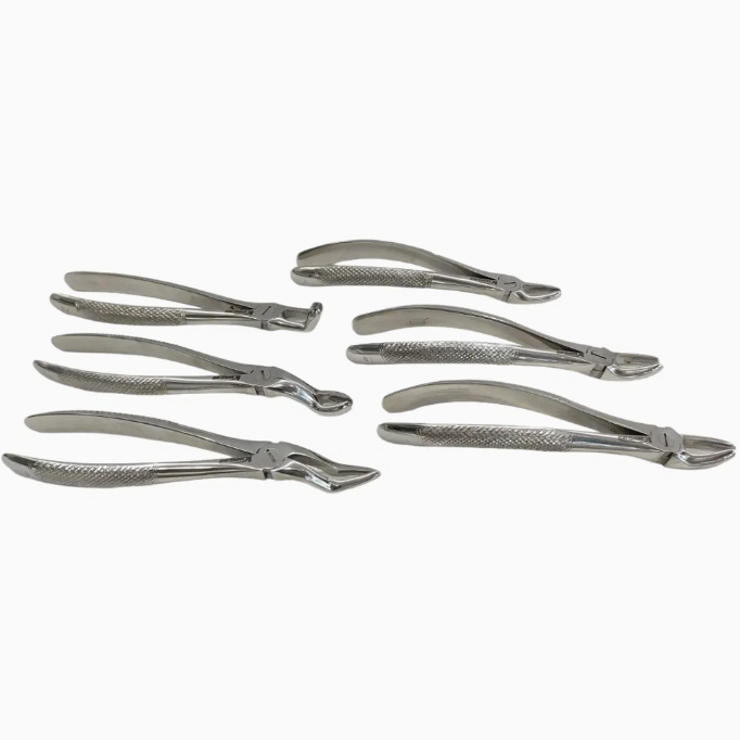 Set Profesional de 10 Forcepsuri / Clesti de Extracție Dentară