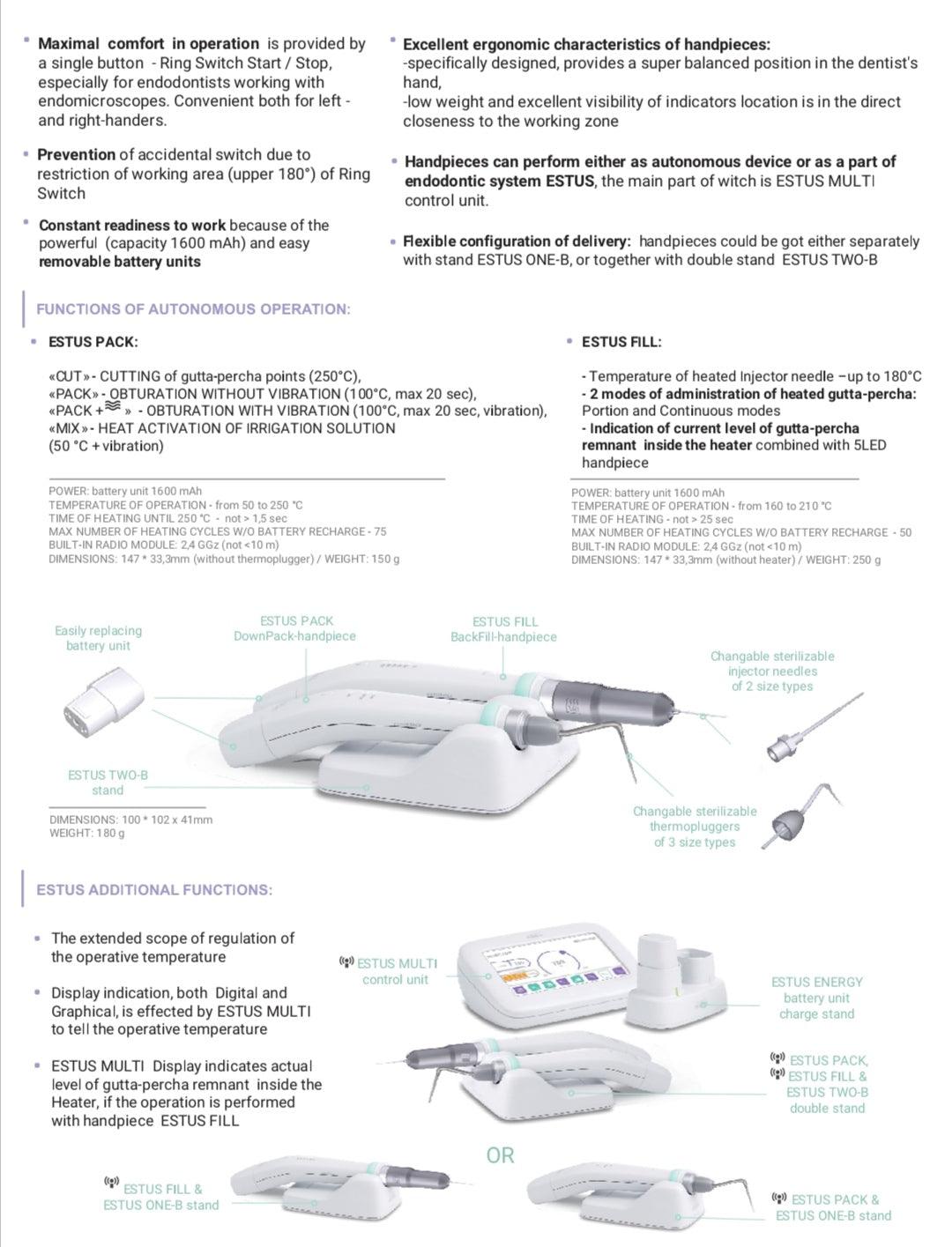 Sistem endodontic ESTUS