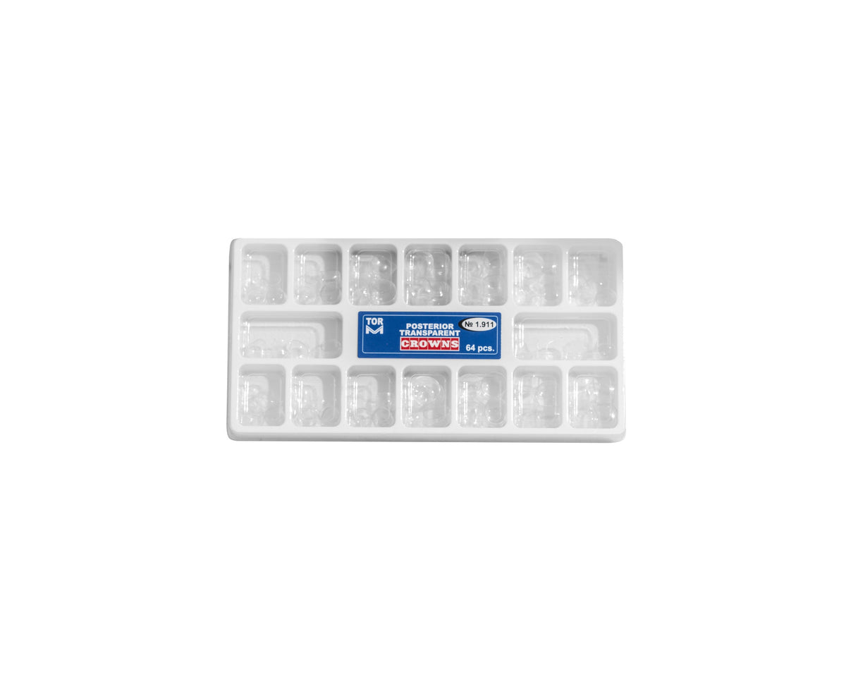 Cape celuloid transparente pentru dinti temporari , 64 buc/set