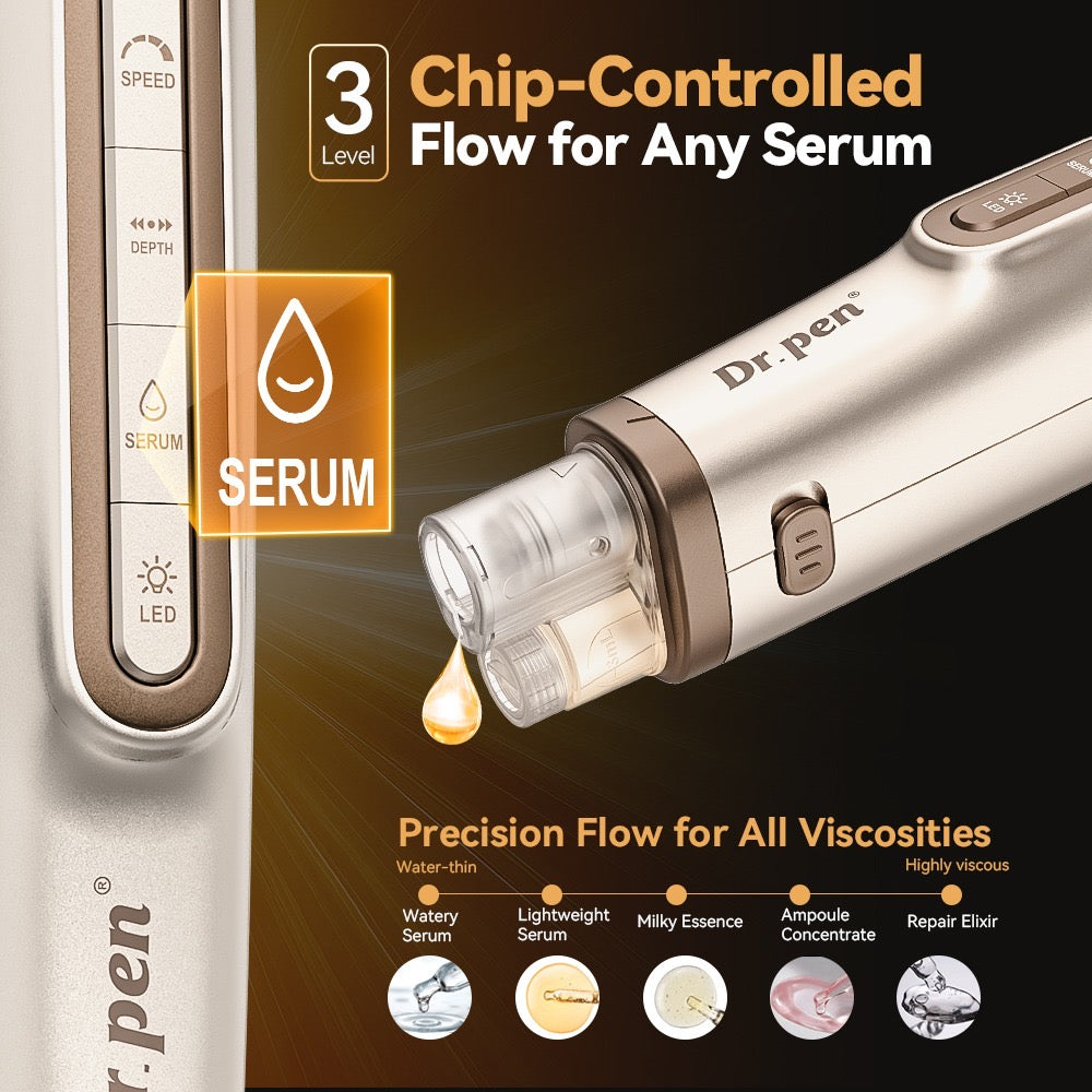Dr. Pen Hydra Pen H6 – Aparat Profesional Microneedling cu Infuzie Ser & Terapie LED