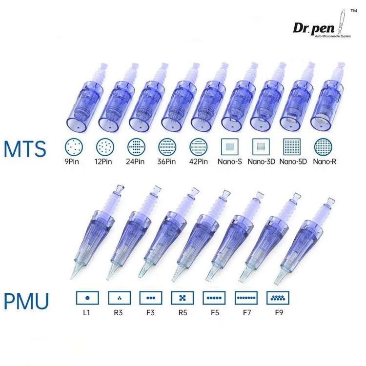 Cartușe Dr. Pen MTS & PMU A1/A6 – Ace Sterile pentru Microneedling și Micropigmentare