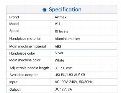 Aparat digital micropigmentare / microneedling Artmex V11