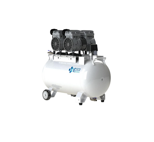 Compresor dentar fără ulei ES-CP-A102 – 60L, 2 Motoare