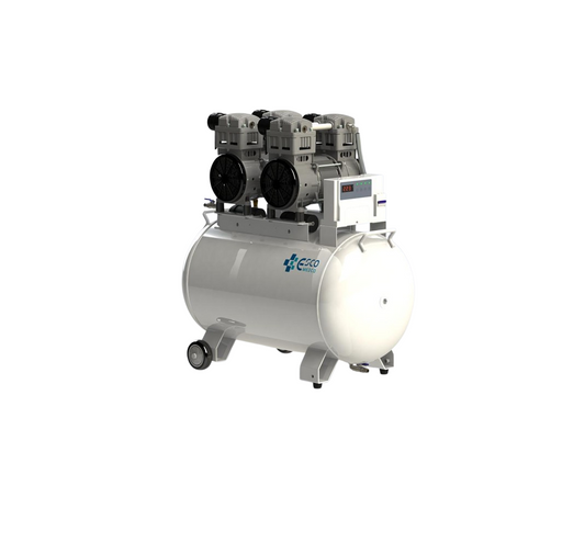 Compresor dentar fără ulei ES-CP-A302 – 100L, 2 Motoare