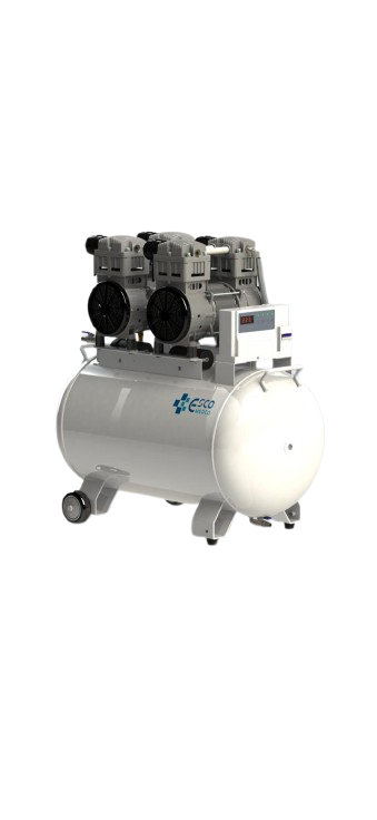 Compresor dentar fără ulei ES-CP-A302 – 100L, 2 Motoare